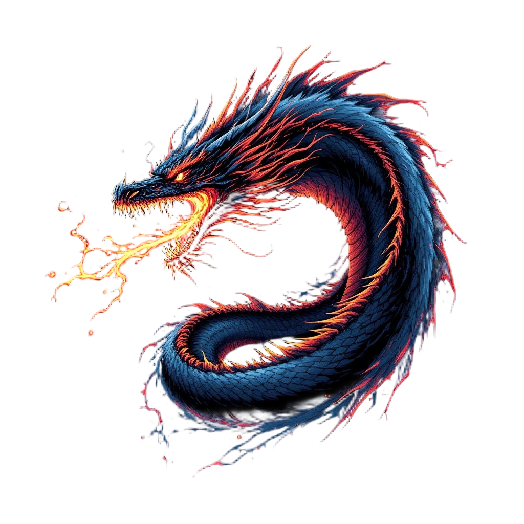 A sleek black dragon with plasma breath, bioluminescent markings, fastest and mo