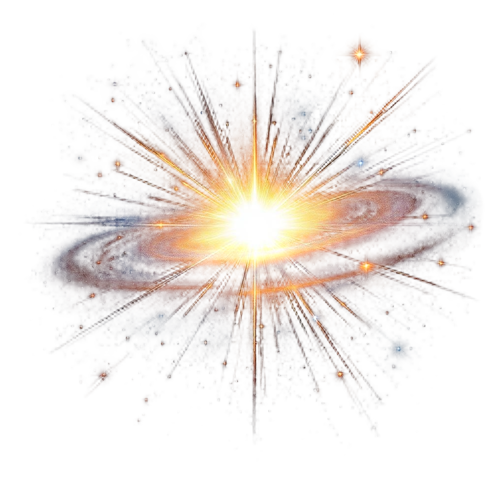 A quasar shooting brilliant beams of energy across the cosmos, most powerful obj