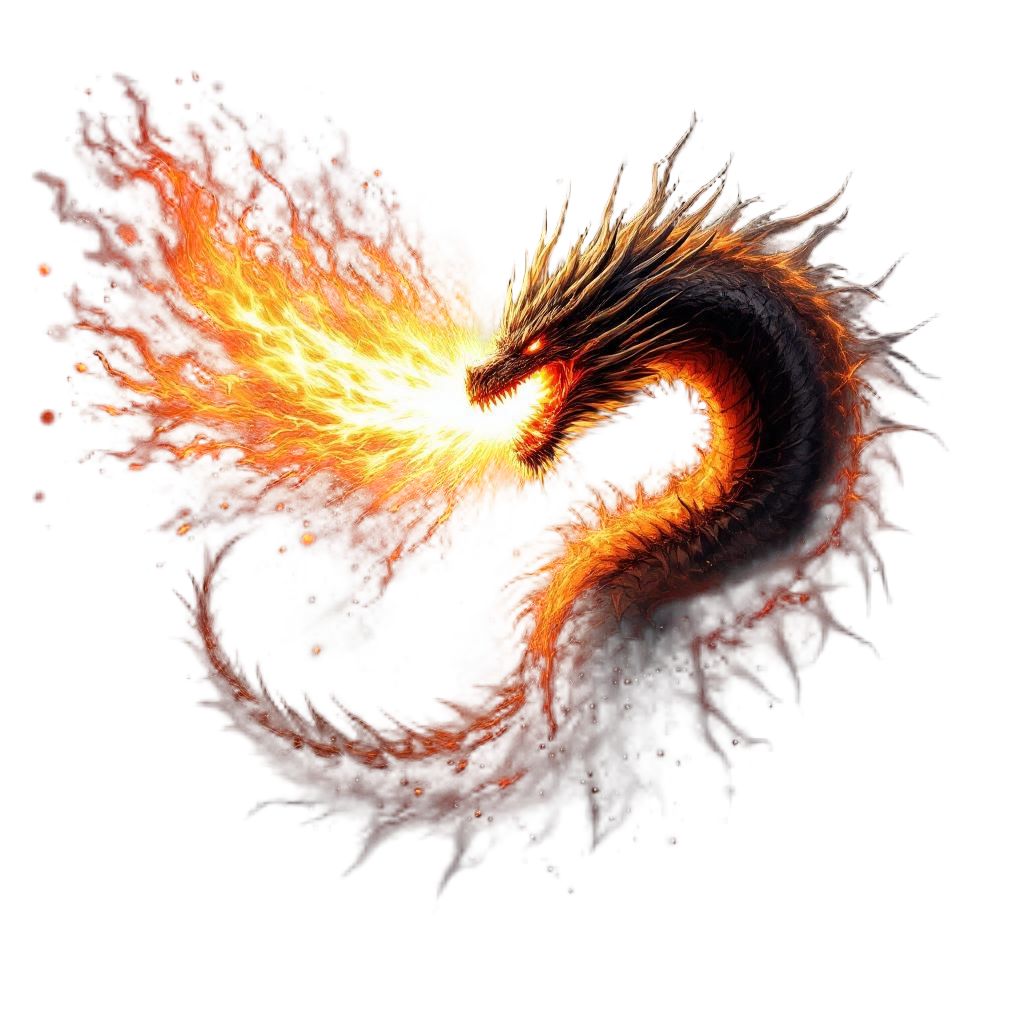 A war dragon unleashing an absolutely massive fire breath attack, epic scale, de